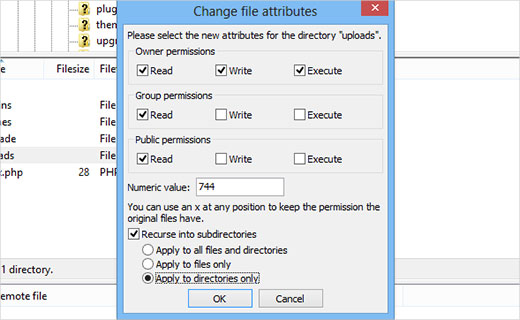  directoriesfilepermissions