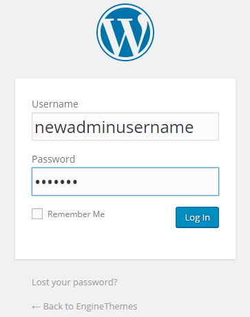  change usernames in WordPress 
