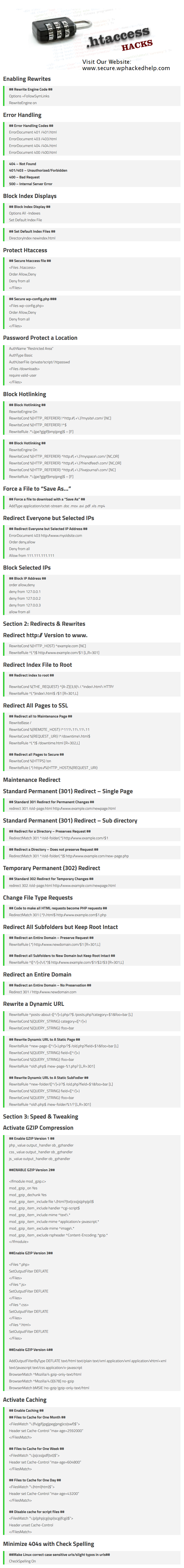 WordPress .htaccess examples snippets - prevent .htaccess Attack WordPress .htaccess examples snippets - prevent .htaccess Attack
