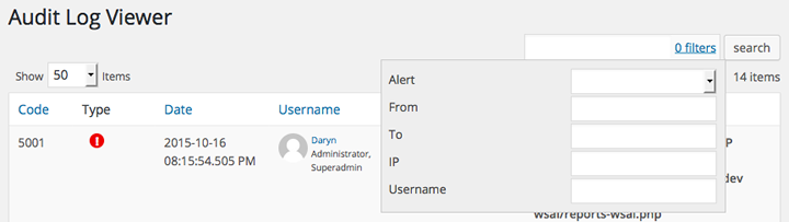 wordpress track visitor activity wp-security-audit-log-search