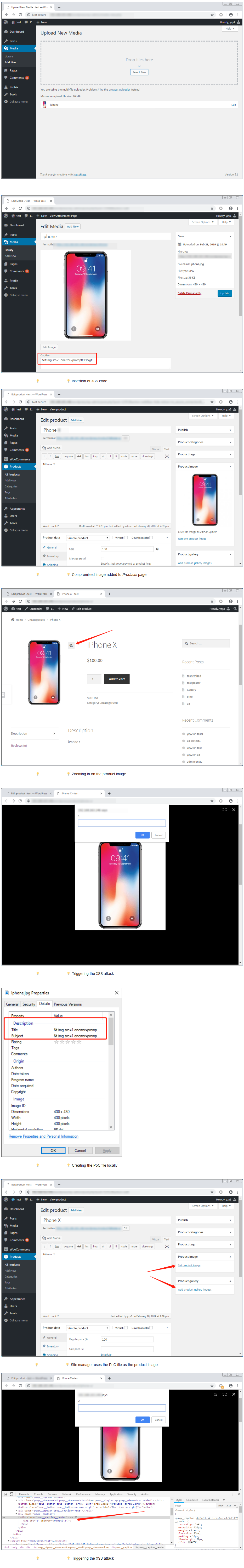 WooCommerce XSS Vulnerability – Hacked Customer Account with Crafted Image WooCommerce XSS Vulnerability – Hacked Customer Account with Crafted Image