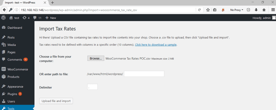 import-tax-rates-cross-site-scripting