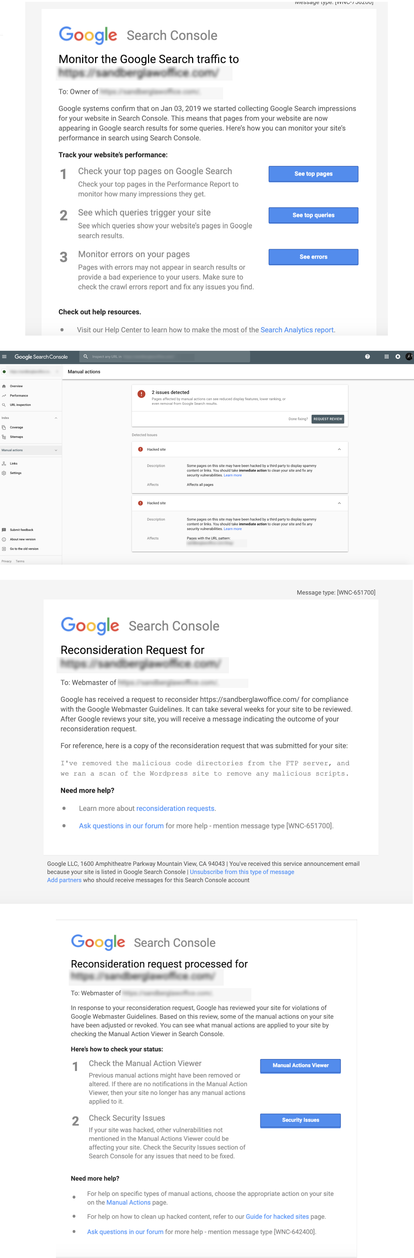 Request Google to review your site Request Google to review your site