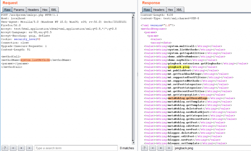 WordPress XML-RPC Vulnerability