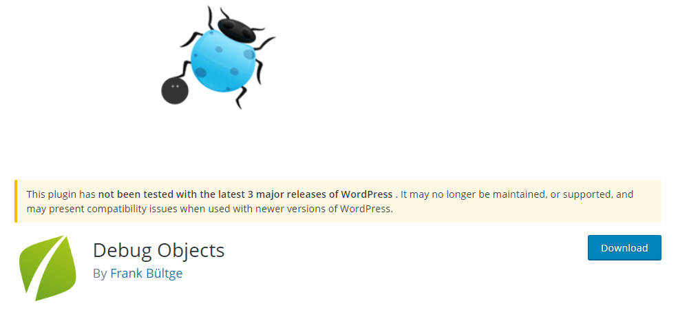 debug objects plugin wordpress
