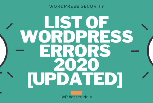 Most Common WordPress Errors List & Issues – How To Fix Them