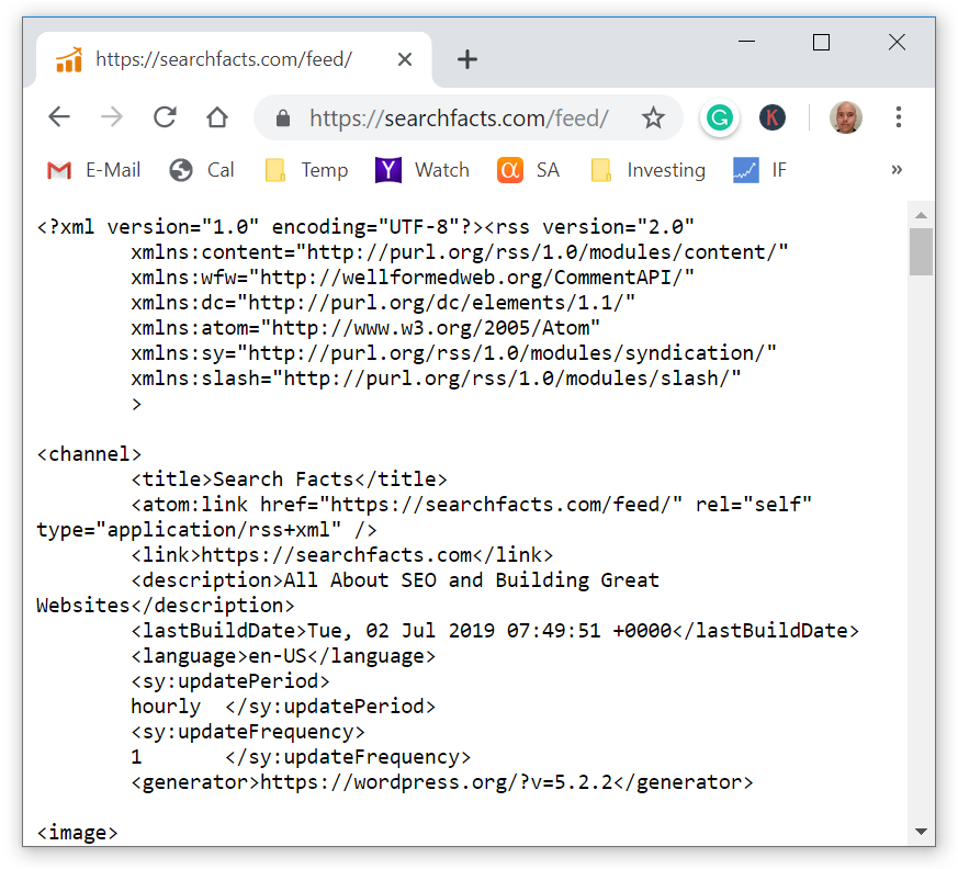 wordpress-rss-feed-url
