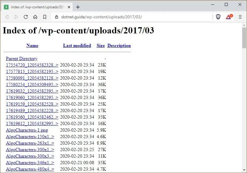WP-Folder-Directory-Listing