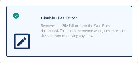 disable files editor wordpress