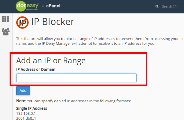  ip blocking in wordpress.