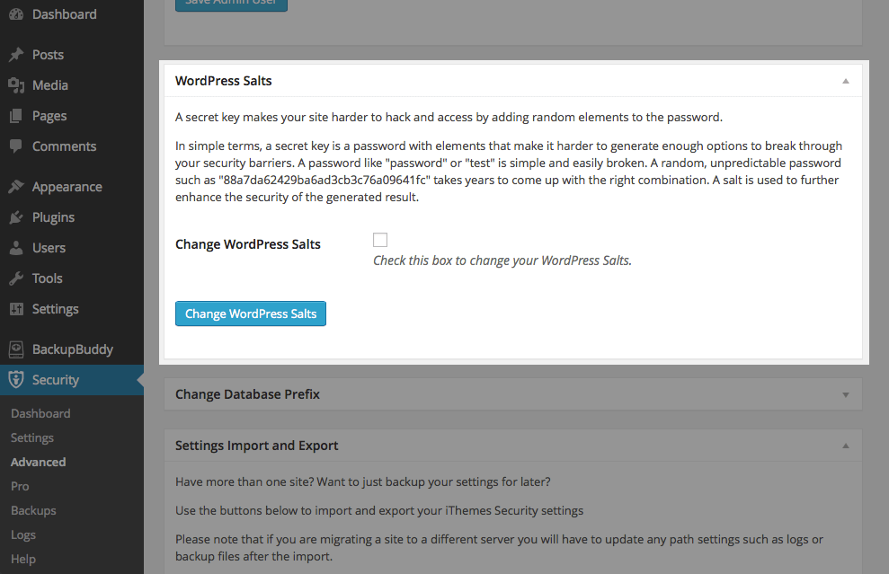 What Are WordPress Salt Keys - Change WordPress Keys Salts