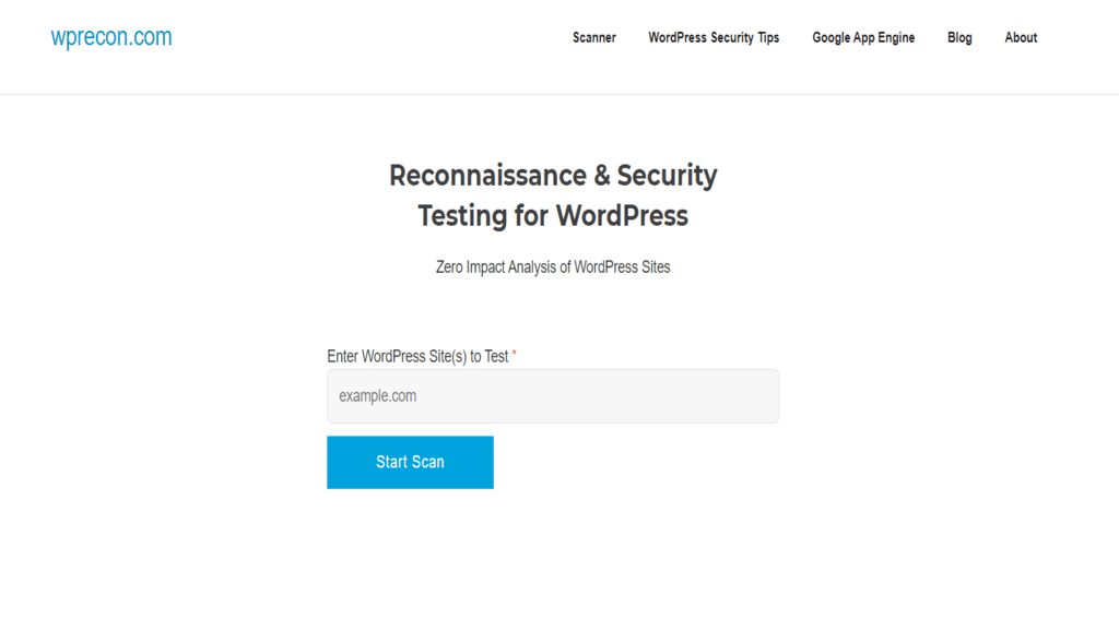 online security testing of wordpress site 