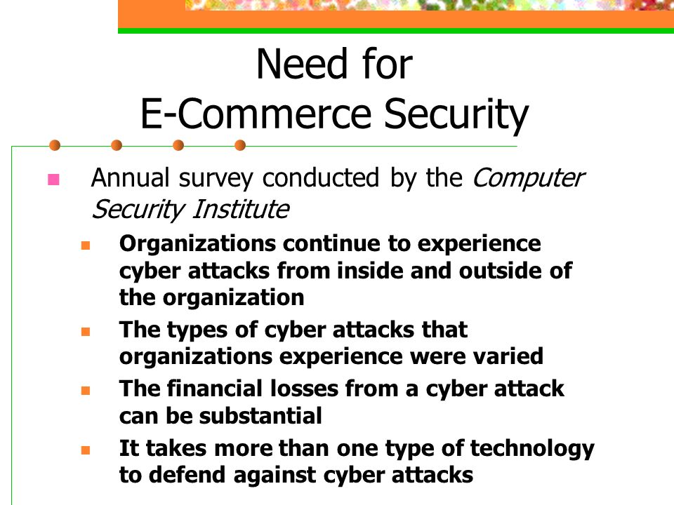 Need+for+E-Commerce+Security - Importance Need+for+E-Commerce+Security - Importance