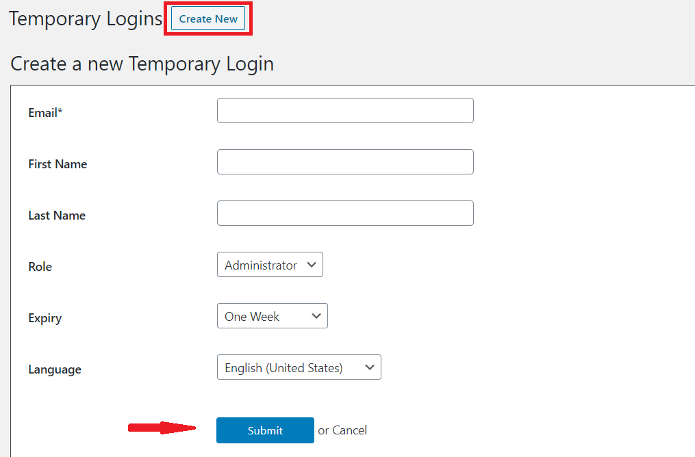 create-new-temp-login-passwordless-authentication