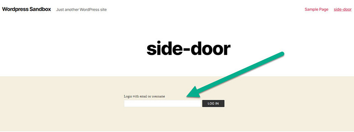 login-page-Passwordless-Authentication