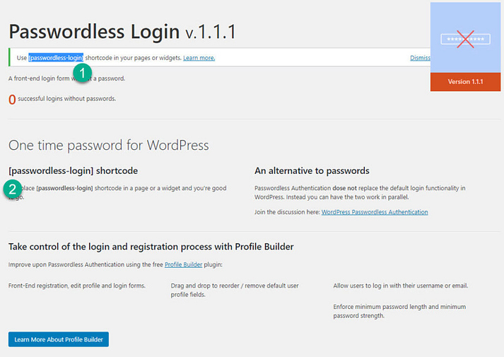 passwordless authentication - paswordless login
