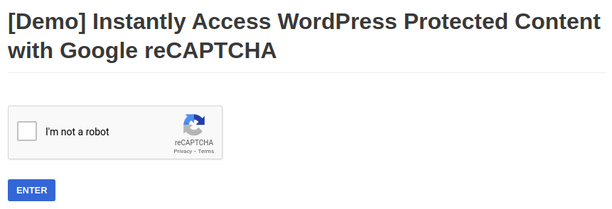recaptcha-passwordless-authentication