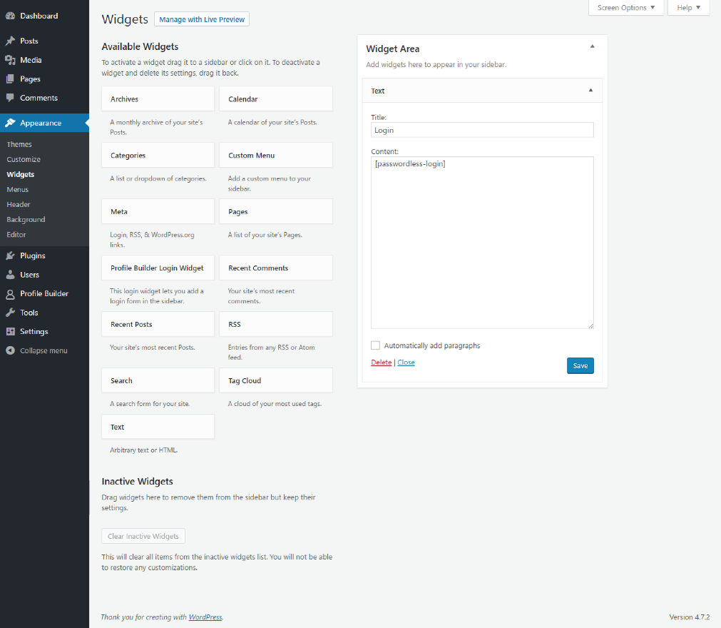 widgets-passwordless-authentication